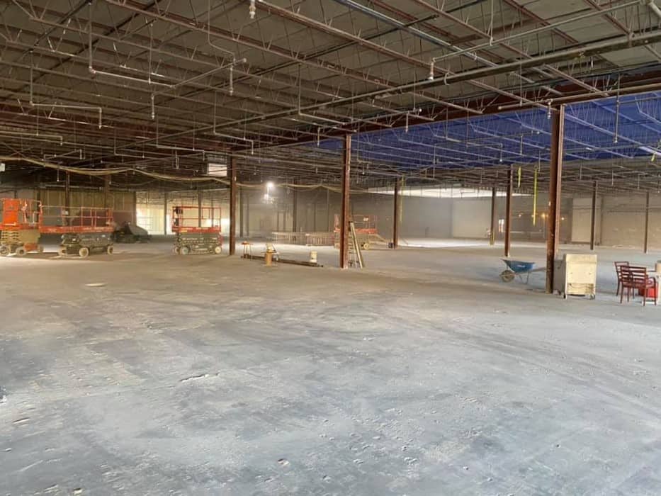 Concrete Prep - removed 600,000 SF of flooring in Swansea, MA