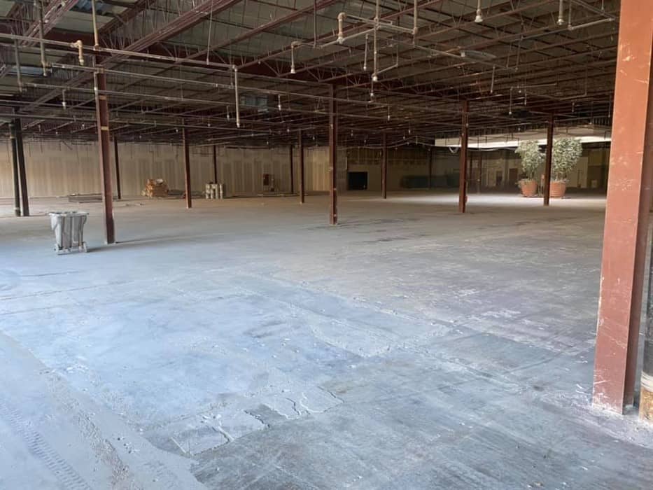 Concrete Prep - removed 600,000 SF of flooring in Swansea, MA.