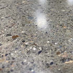 Level 3 cut concrete polish example.